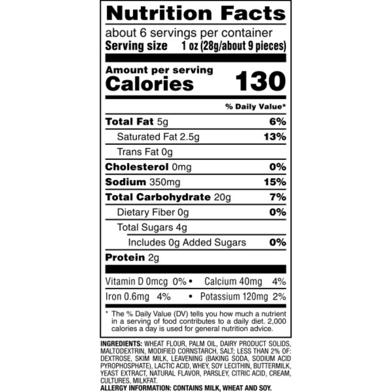 slide 3 of 3, COMBOS Ranch Dip Baked Pretzel Snacks - 6.3 oz Bag, 6.3 oz