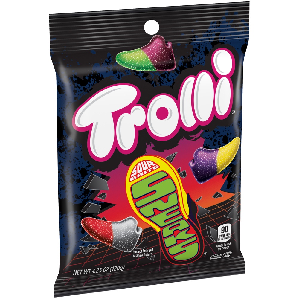 slide 4 of 8, Trolli Sour Brite Sneaks Gummi Candy, 1 ct