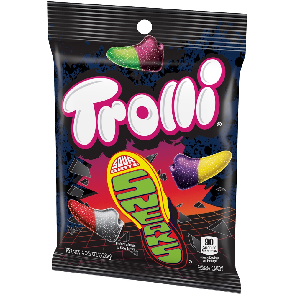 slide 3 of 8, Trolli Sour Brite Sneaks Gummi Candy, 1 ct