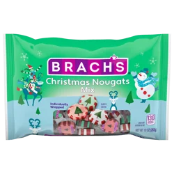 Brach's Christmas Nougats Mix 10 Ounce Laydown