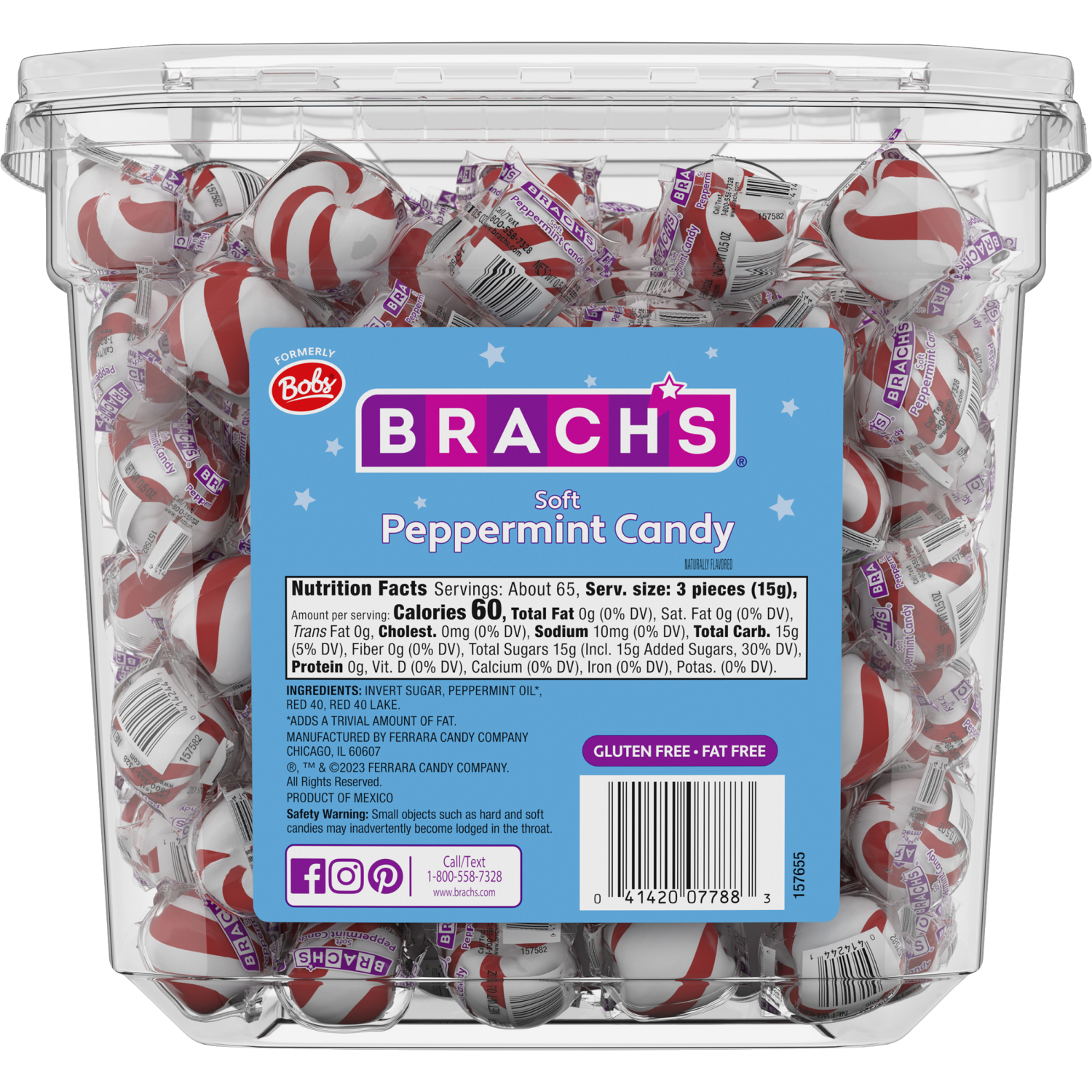 slide 2 of 2, Brach's Soft Peppermint Candy 200 ea, 200 ct