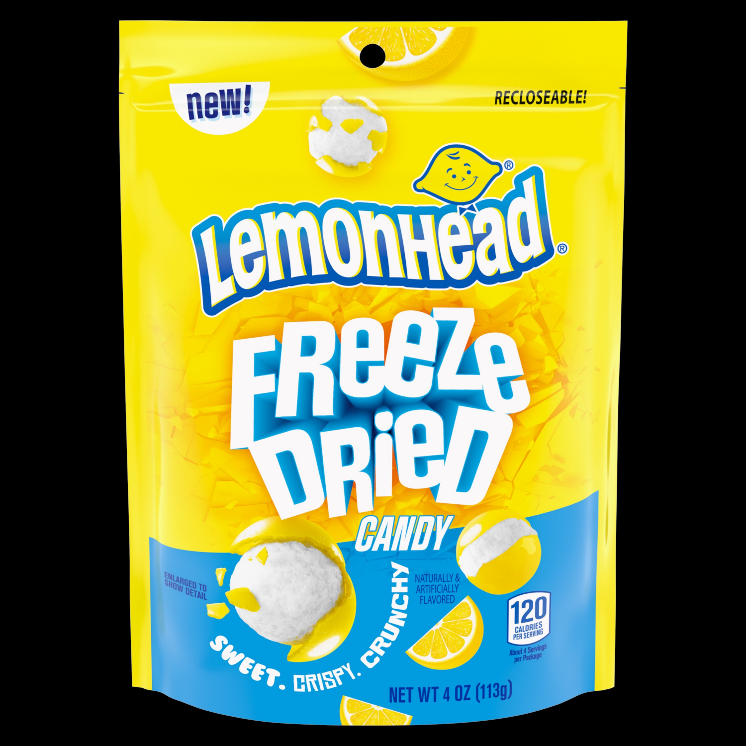 slide 1 of 2, Lemonhead Freeze Dried DRC 4 Ounce Stand Up Bag, 4 oz