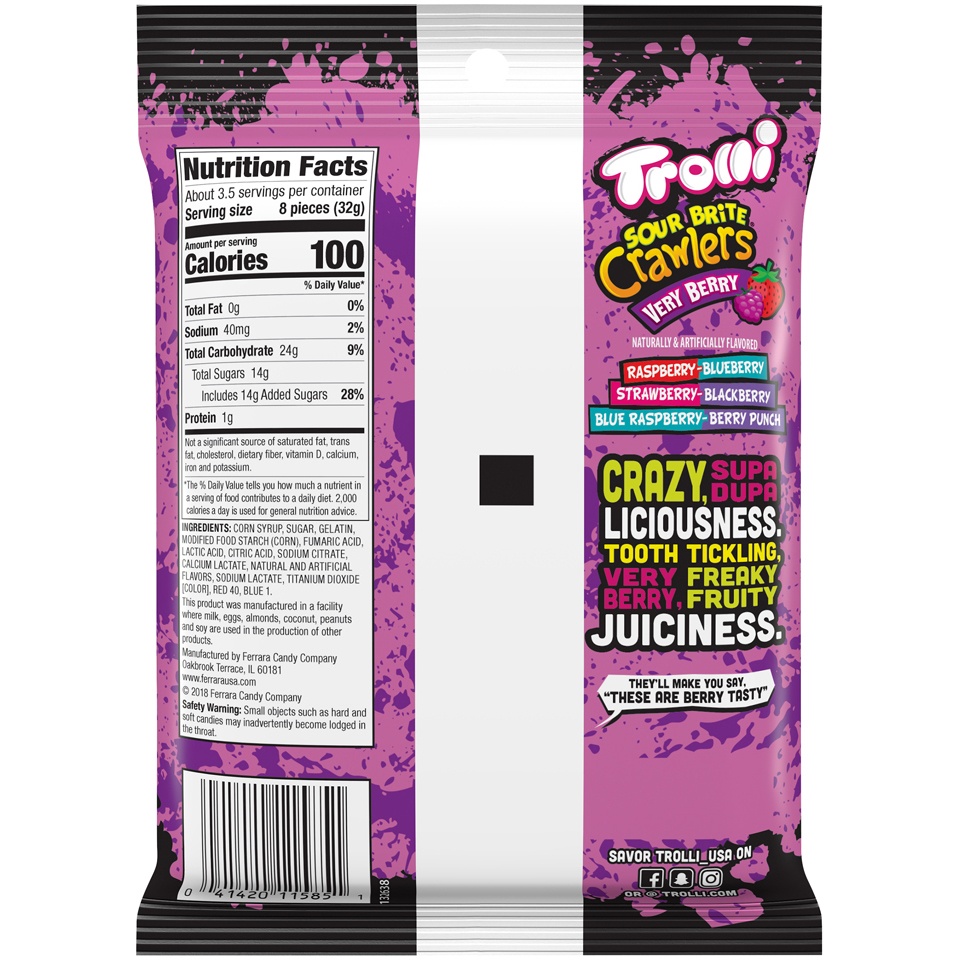 slide 2 of 2, Trolli Sour Brite Crawlers Ve, 1 ct