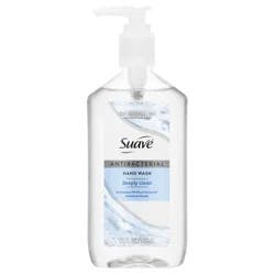 Suave Antibacterial Hand Wash, Deeply Clean, Kills 99.9% of Bacteria, Gentle, Moisturizing Liquid Hand Soap for Kitchen & Bathroom, 12 fl oz