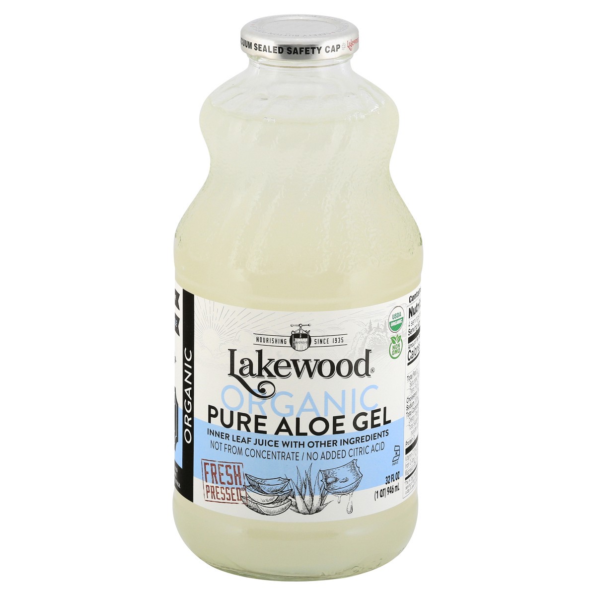 slide 3 of 13, Lakewood Organic Pure Aloe Gel Juice 32 oz, 32 oz