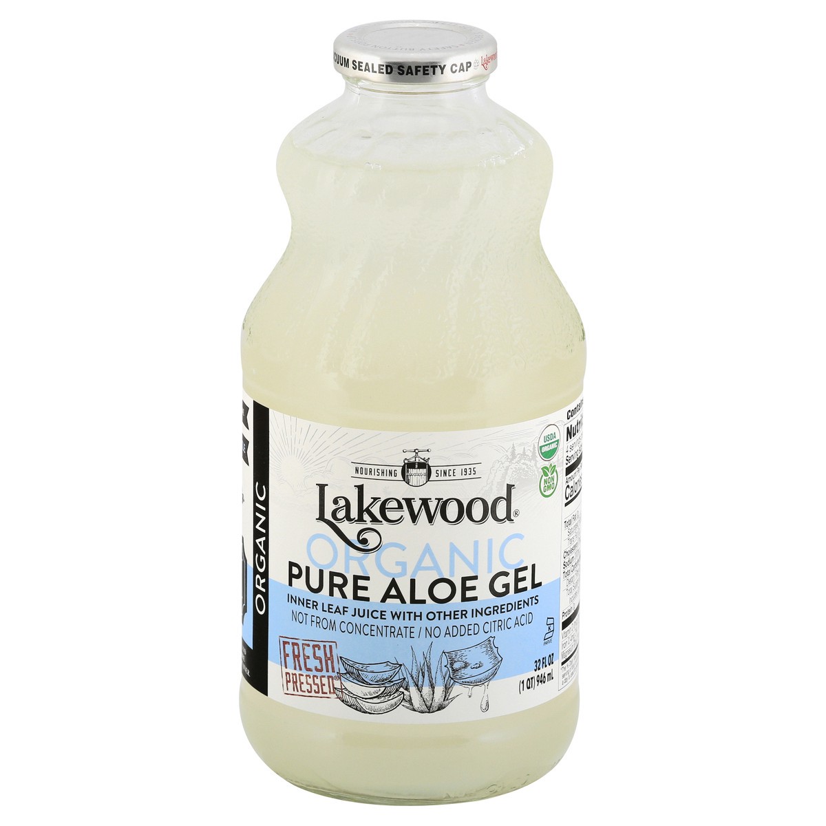 slide 4 of 13, Lakewood Organic Pure Aloe Gel Juice 32 oz, 32 oz