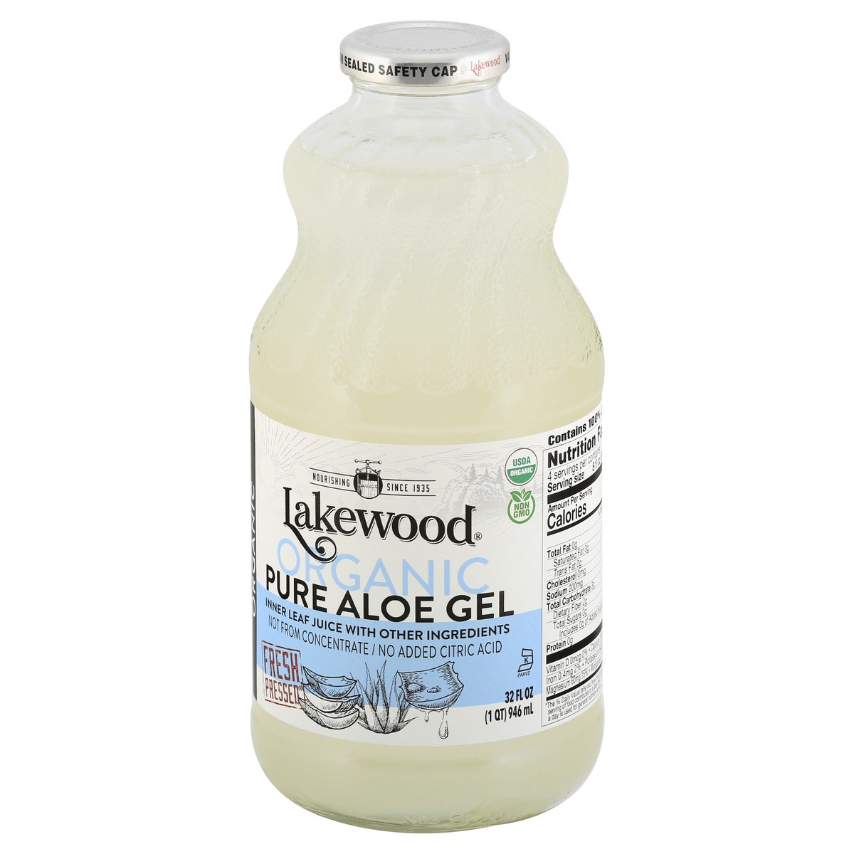 slide 6 of 13, Lakewood Organic Pure Aloe Gel Juice 32 oz, 32 oz