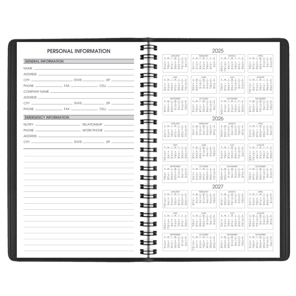 slide 4 of 10, AT-A-GLANCE® 2026 Weekly Appointment Book Planner, Black, Small, 5"" x 8"", 1 ct