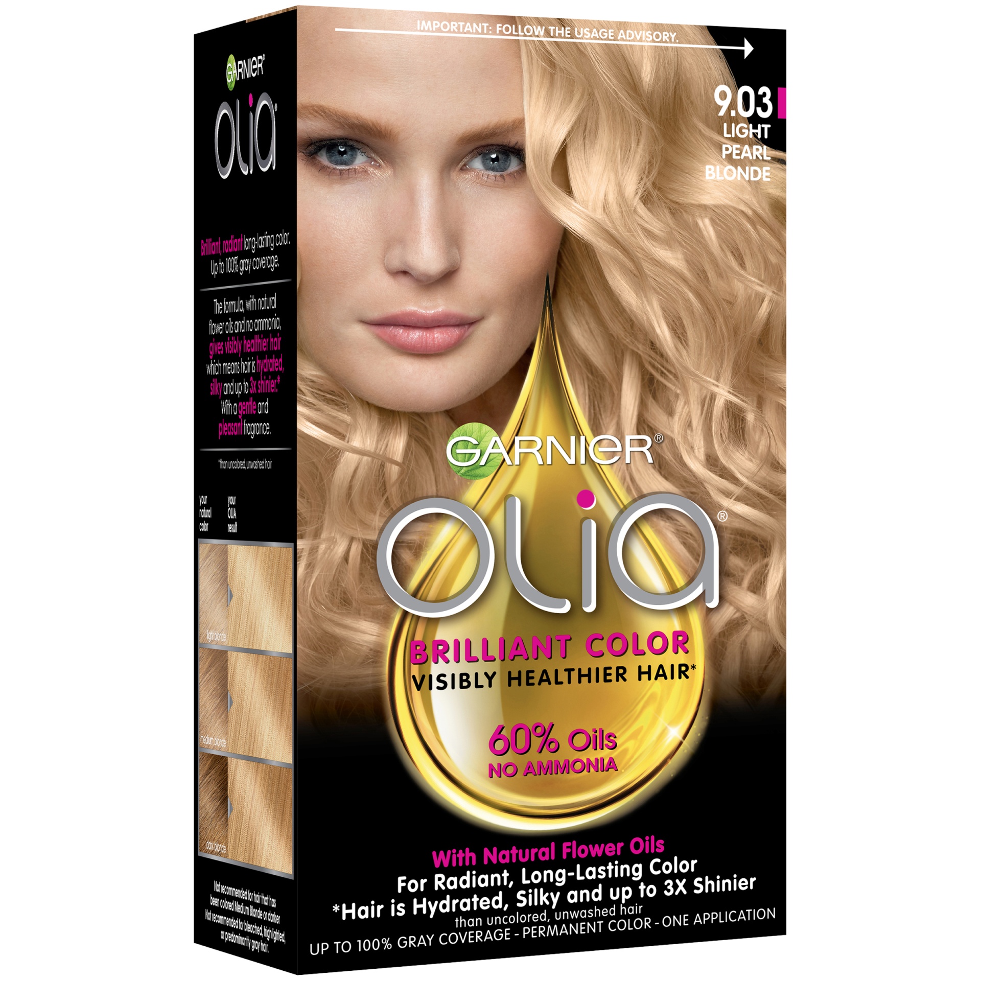 slide 2 of 7, Garnier Olia Oil Powered Permanent Hair Color, 1 ct