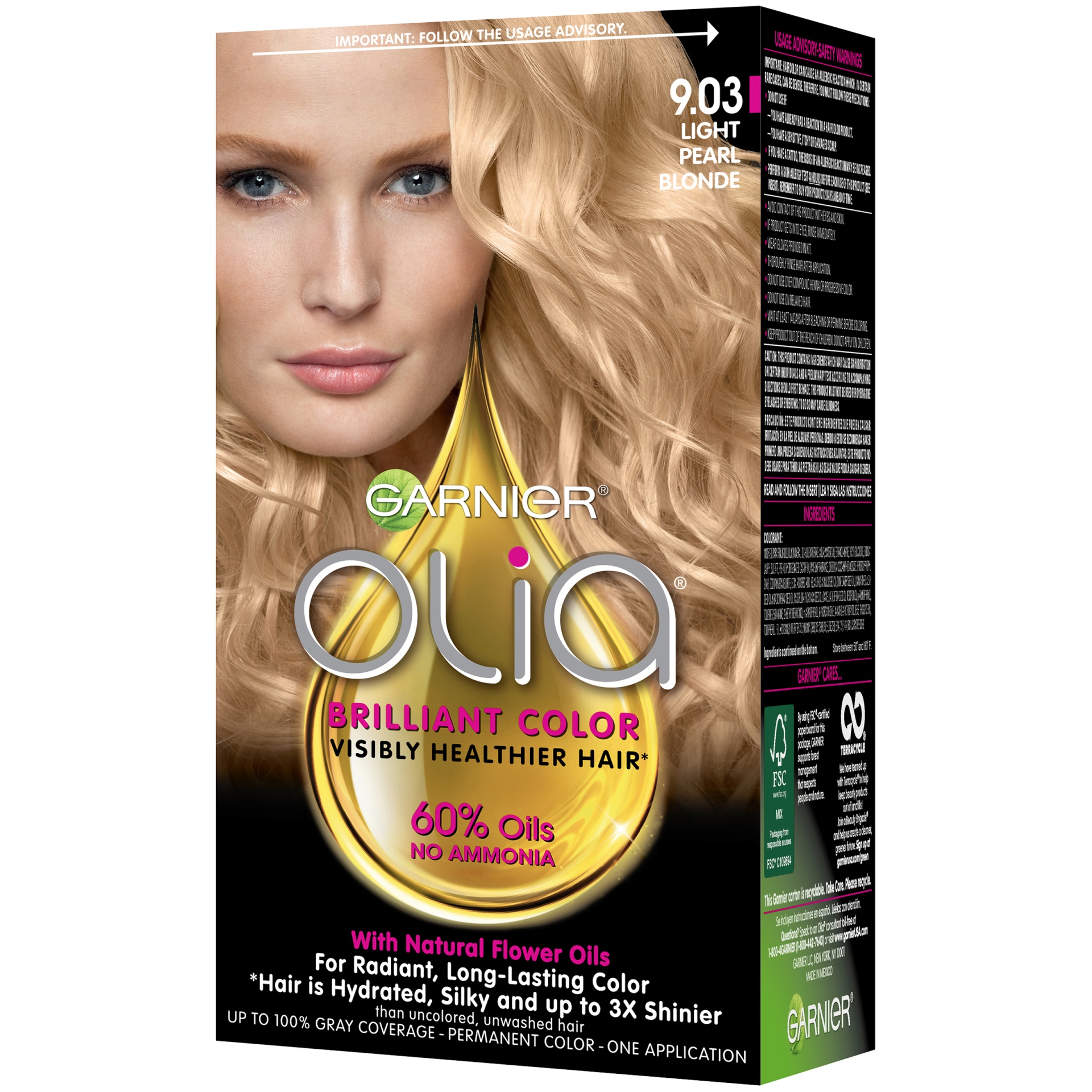 slide 3 of 7, Garnier Olia Oil Powered Permanent Hair Color, 1 ct