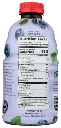 slide 4 of 4, Antioxidant Solutions Juice Blueberry - 32 fl oz, 32 fl oz