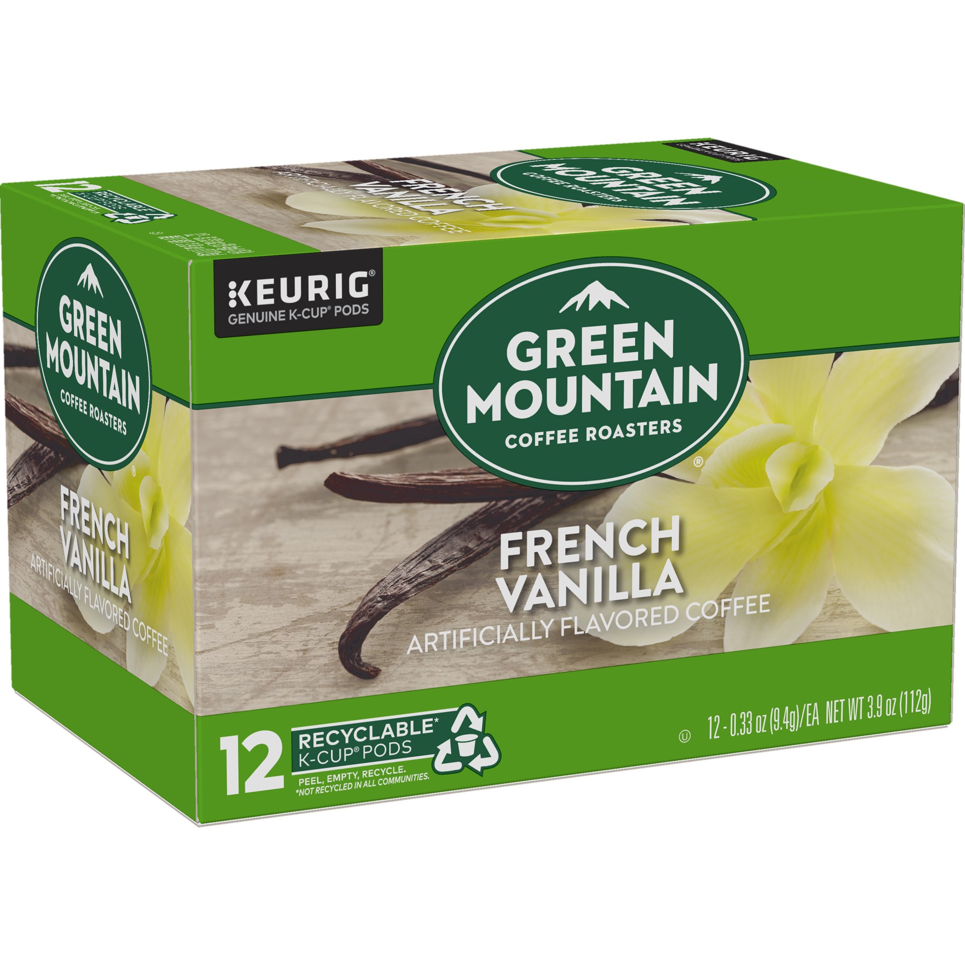 slide 3 of 5, Green Mountain Coffee Roasters French Vanilla Keurig Single-Serve K-Cup pods, Light Roast Coffee, 12 Count, 12 ct