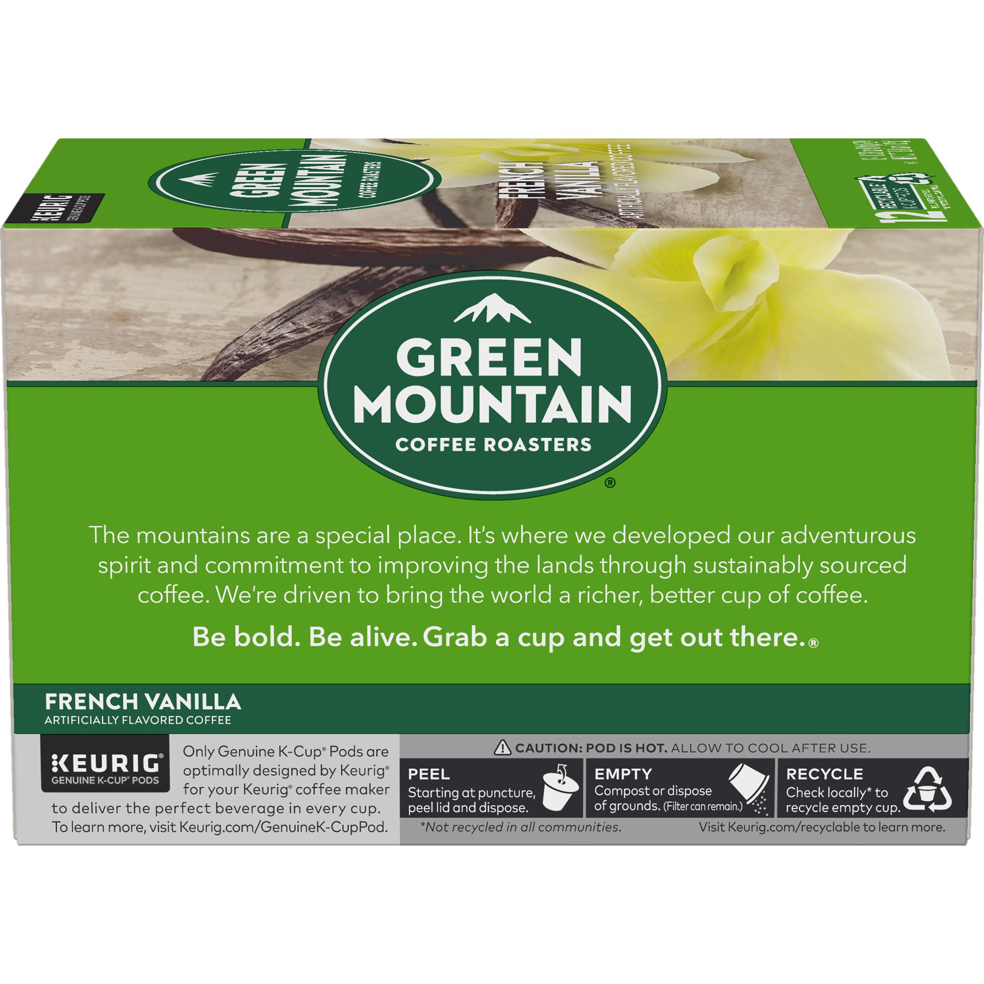 slide 5 of 5, Green Mountain Coffee Roasters French Vanilla Keurig Single-Serve K-Cup pods, Light Roast Coffee, 12 Count, 12 ct
