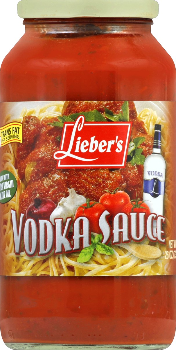 slide 2 of 2, Lieber's Vodka Sauce 26 oz, 26 oz