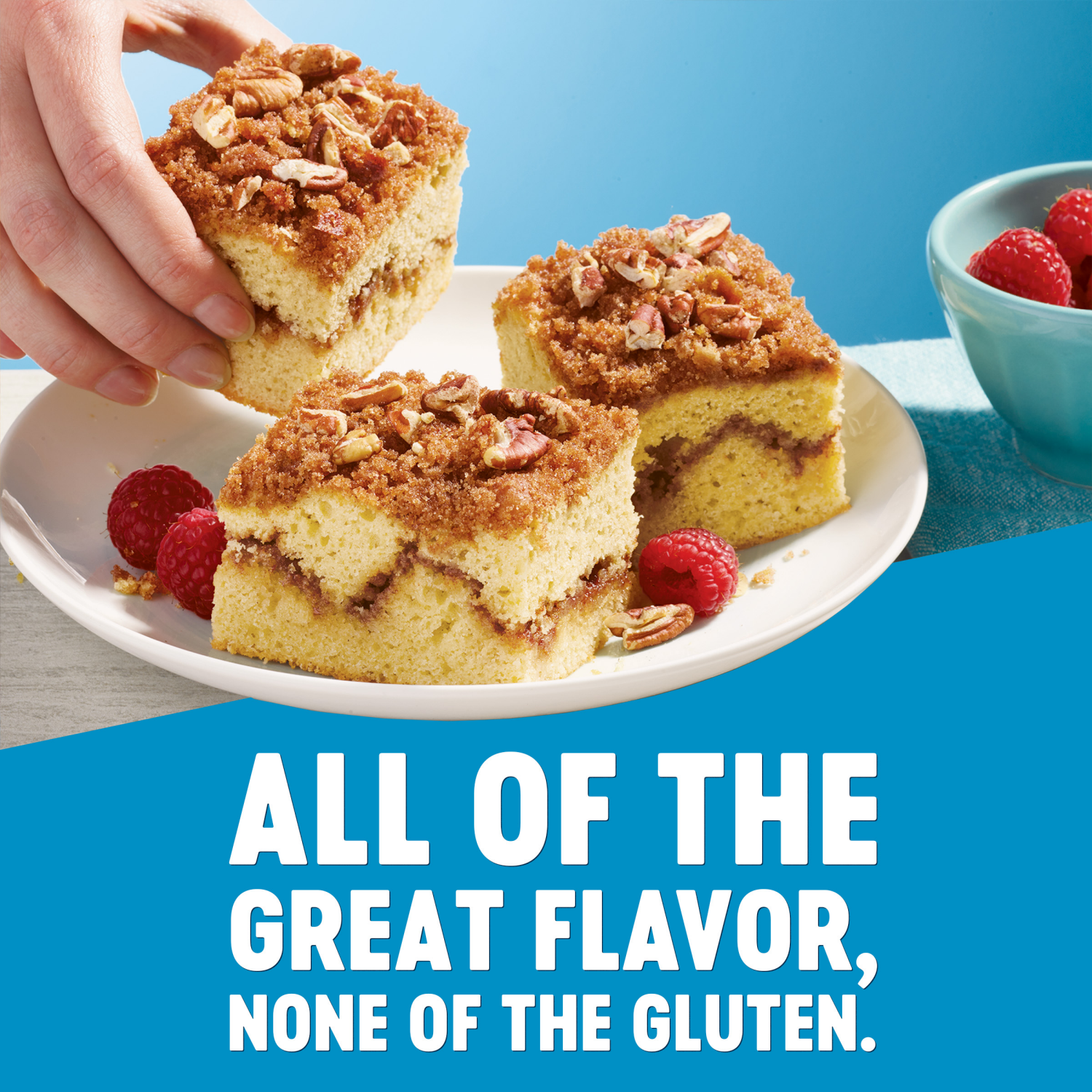 slide 4 of 5, Krusteaz Gluten Free Cinnamon Swirl Crumb Cake & Muffin Mix, 20 oz