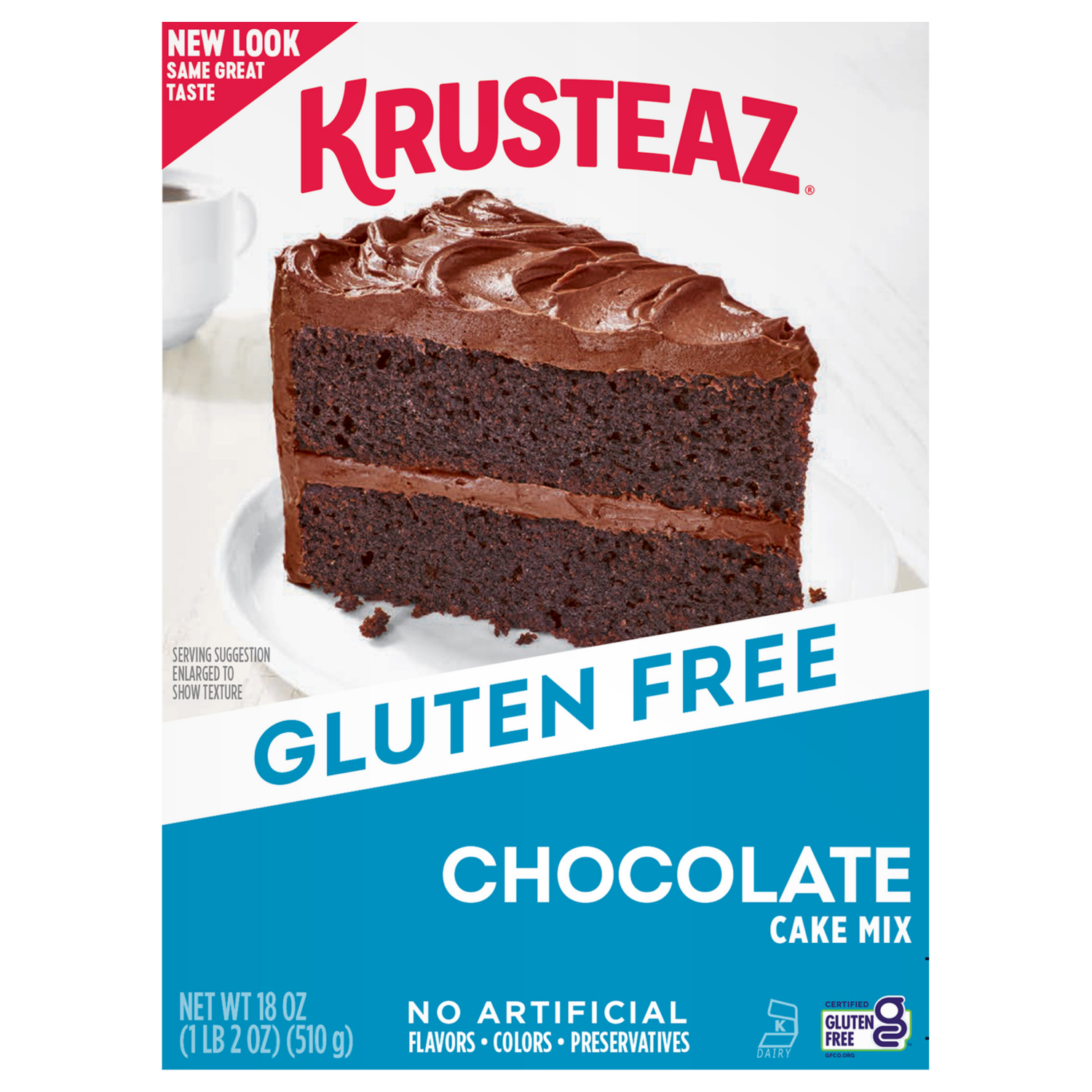 slide 1 of 5, Krusteaz Gluten Free Chocolate Cake Mix, 18 oz