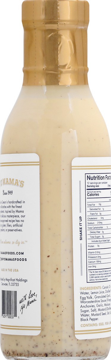 slide 9 of 9, Yo Mama's Classic Caesar Dressing & Dip 13 oz, 13 oz