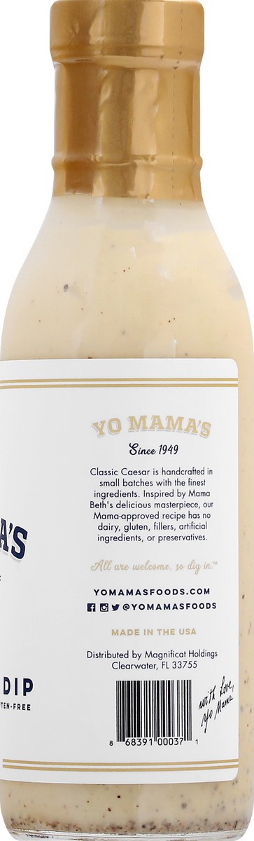 slide 3 of 9, Yo Mama's Classic Caesar Dressing & Dip 13 oz, 13 oz