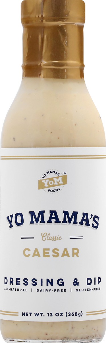 slide 1 of 9, Yo Mama's Classic Caesar Dressing & Dip 13 oz, 13 oz
