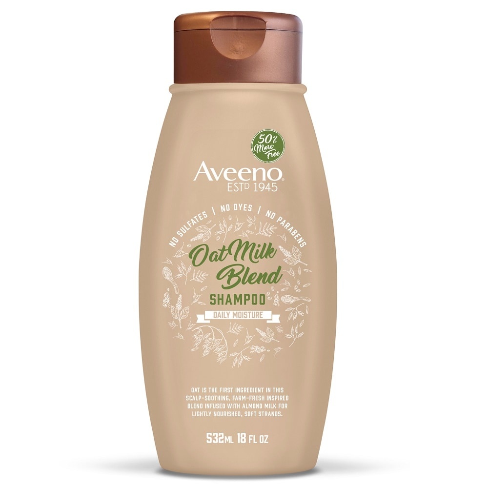 slide 1 of 1, Aveeno Oat Milk Shampoo, 18 fl oz