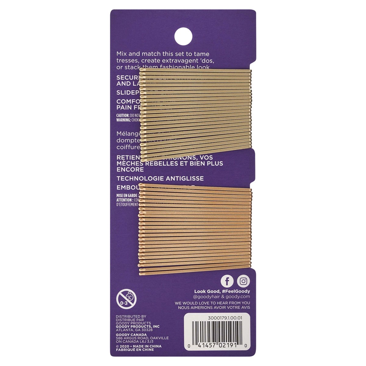 slide 2 of 2, Goody Colour Collection Bobby Pins Blonde, 48 ct