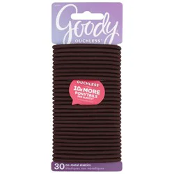 Goody Chocolate Cake Ouchless Elastics 4Mm, 30Ct