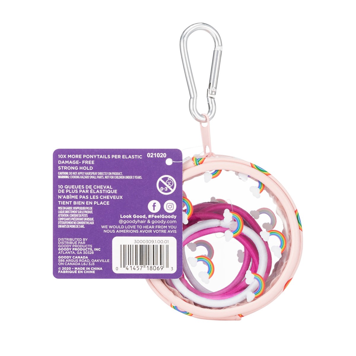 slide 4 of 9, Goody Kids Rainbow Pouch Elstcs, 11 ct