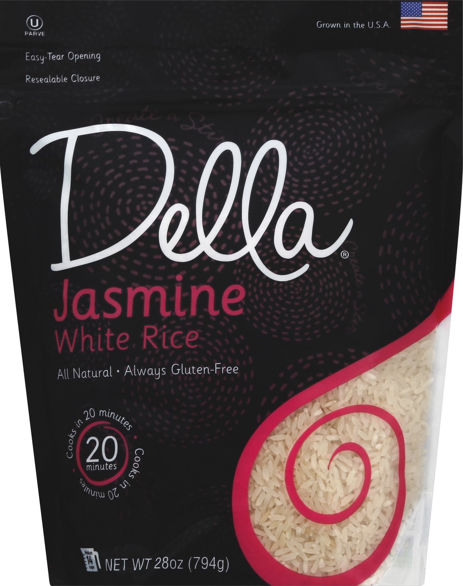 slide 2 of 2, Della Jasmine White Rice, 28 oz