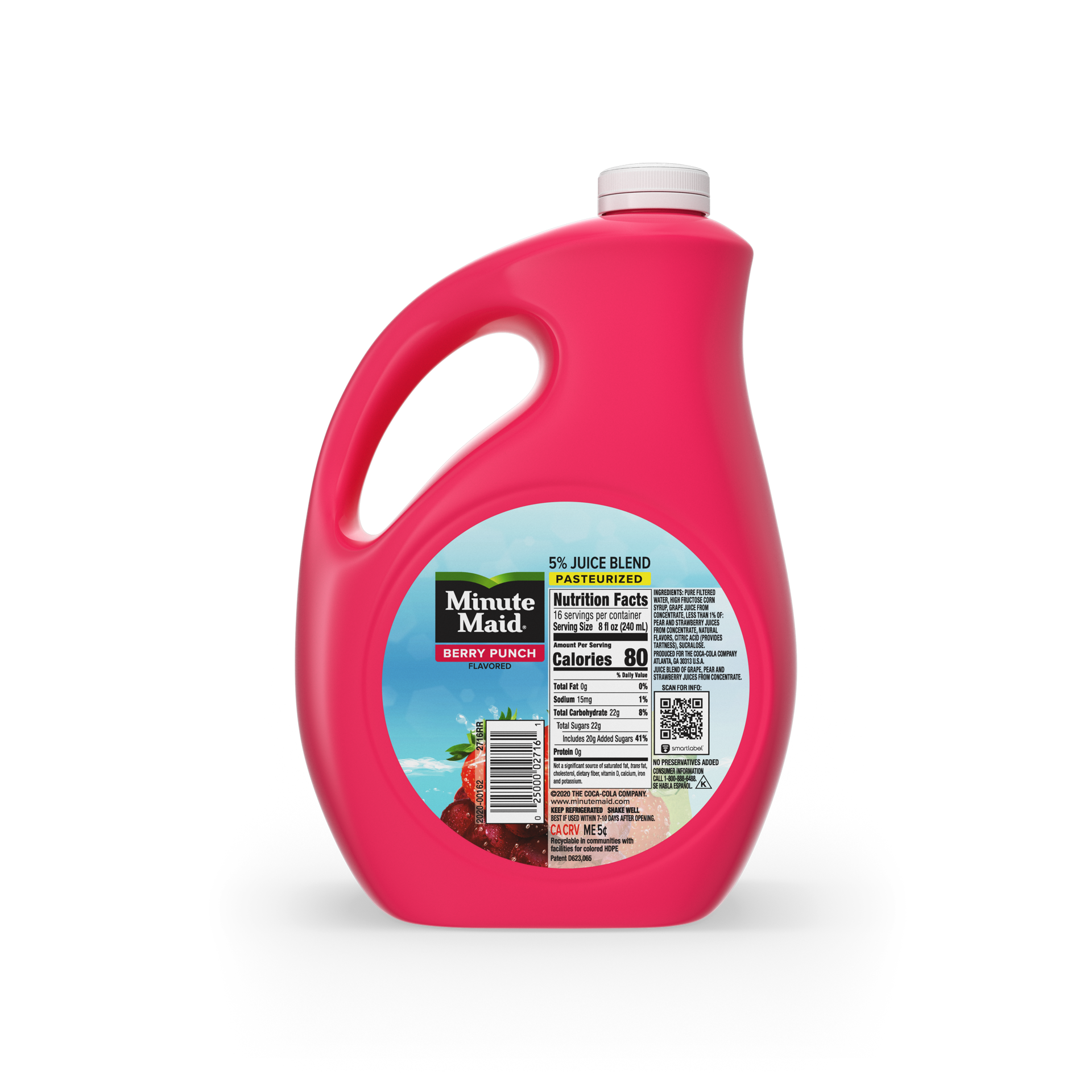 slide 5 of 5, Minute Maid Berry Jug, 128 fl oz, 128 fl oz