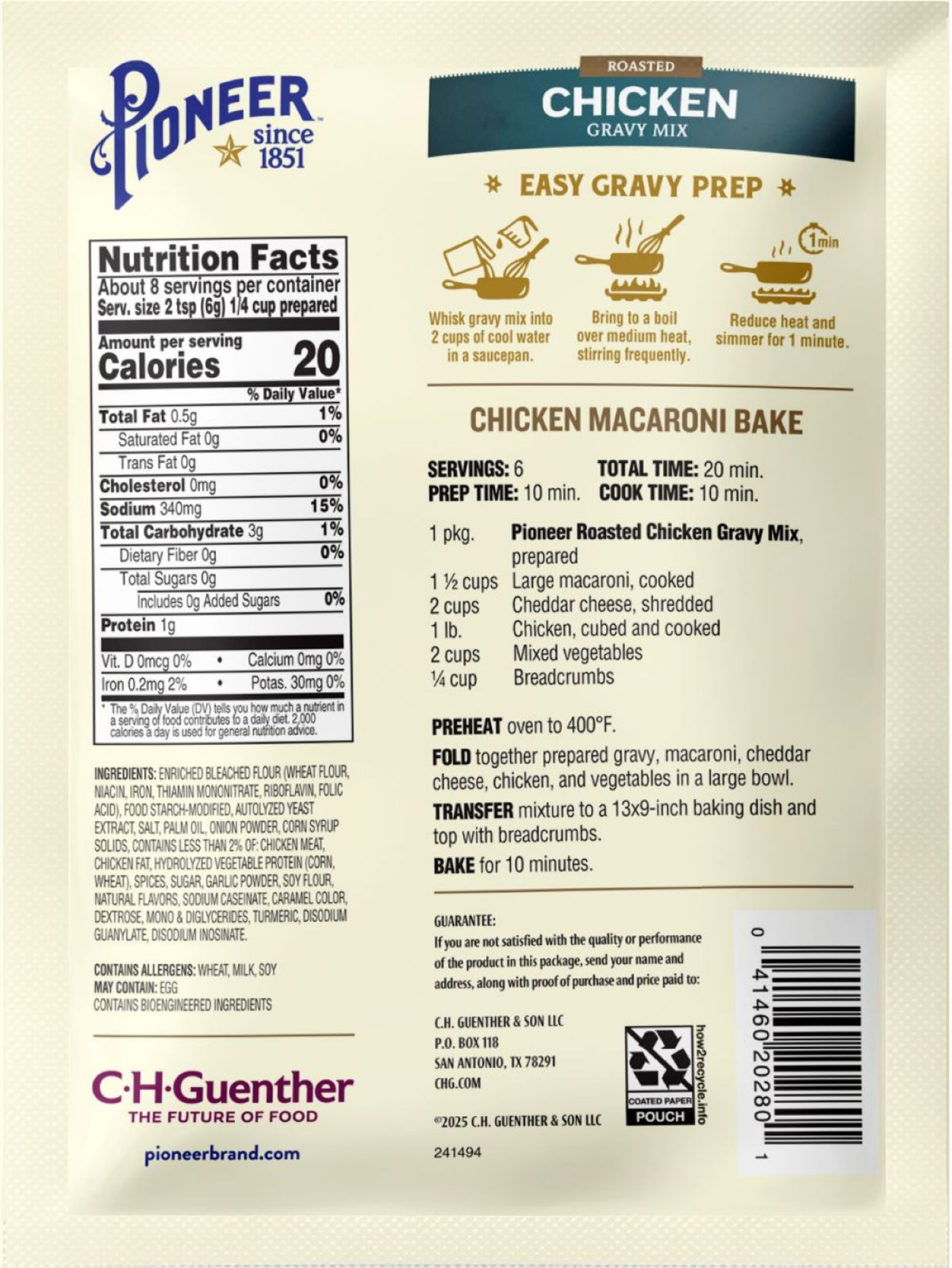 slide 2 of 4, Pioneer Roasted Chicken Gravy Mix 1.67 oz, 1.67 oz