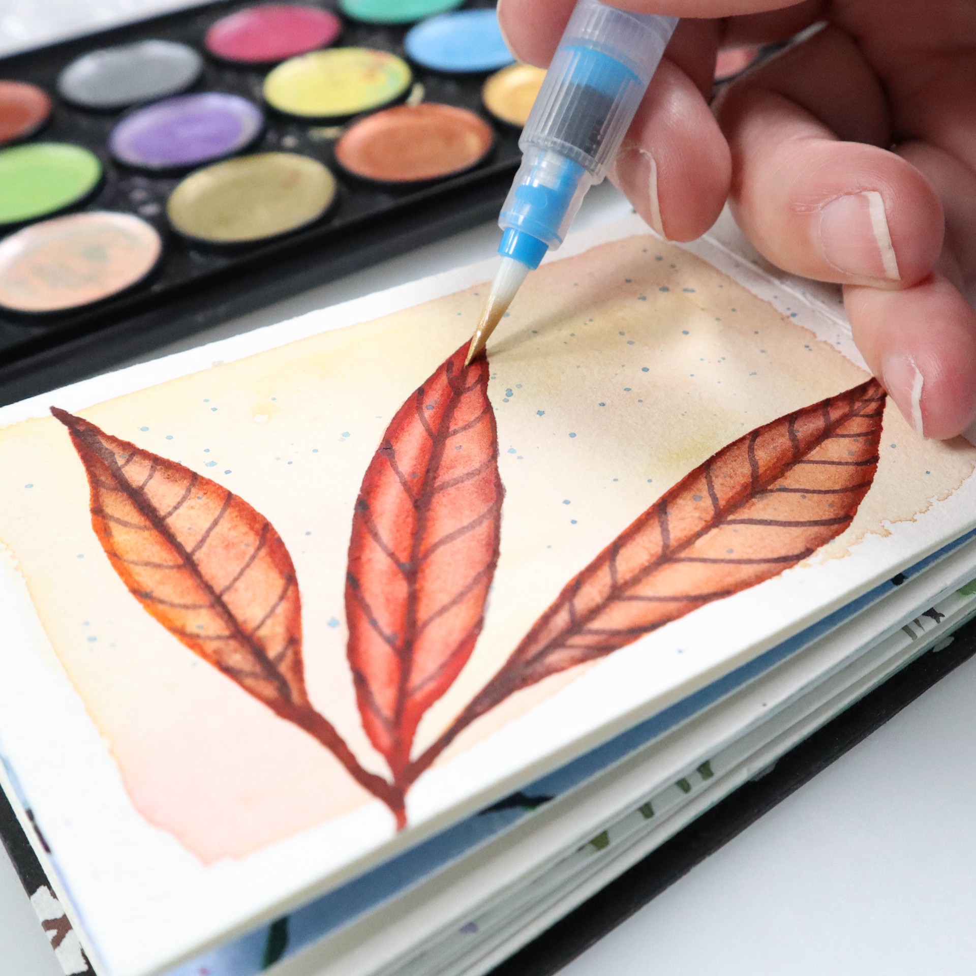 slide 4 of 4, Niji Premier Waterbrush Set, 1/8 in x 1/2 in