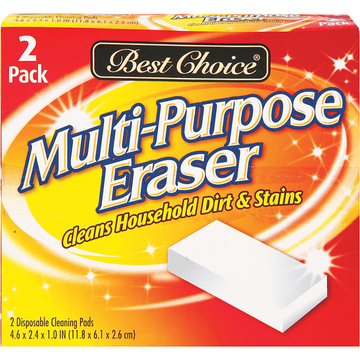 slide 1 of 1, Best Choice Multi Purpose Cleaning Eraser, 2 ct