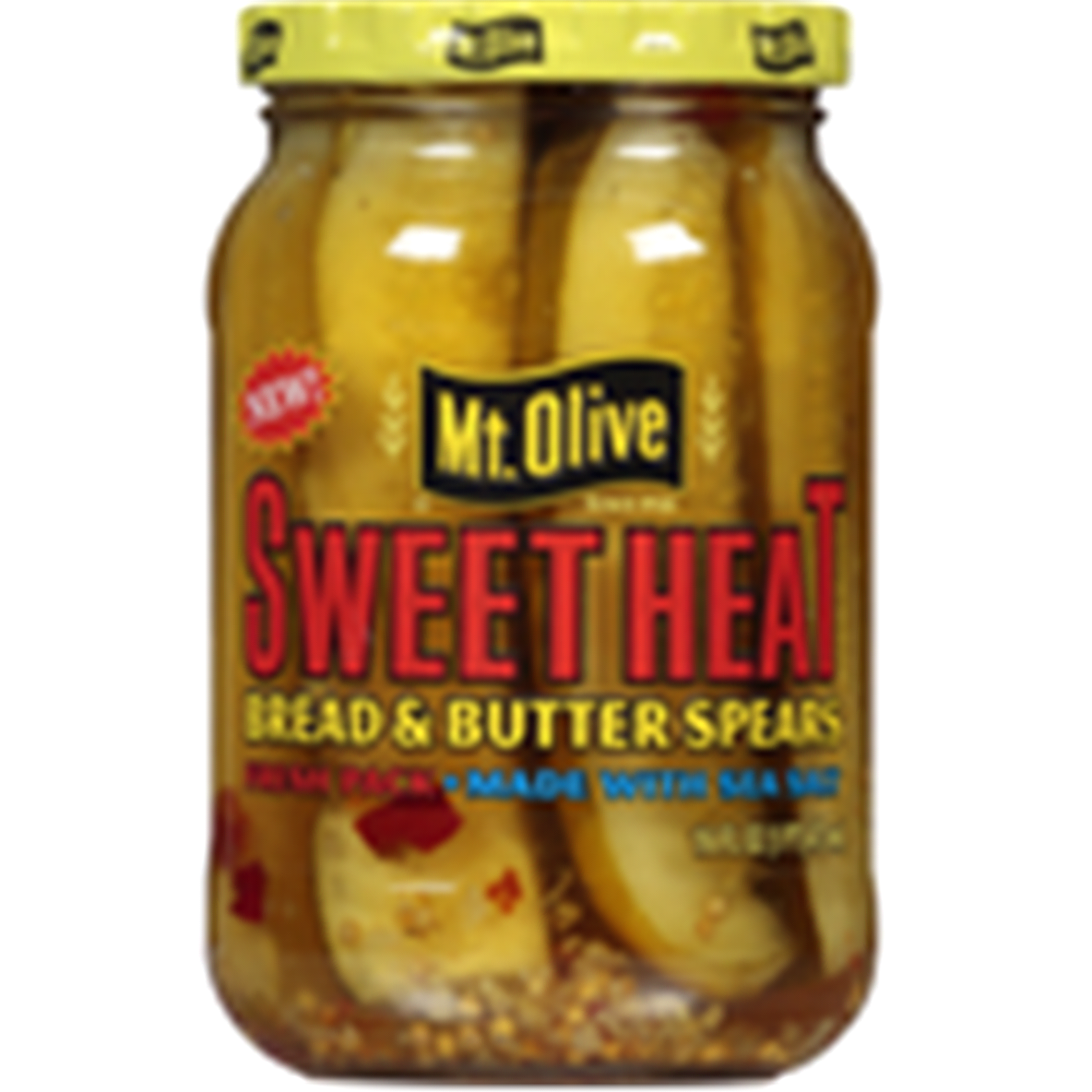 slide 2 of 17, Mt. Olive Sweet Heat Bread & Butter Spears Pickles 16 fl oz, 16 fl oz