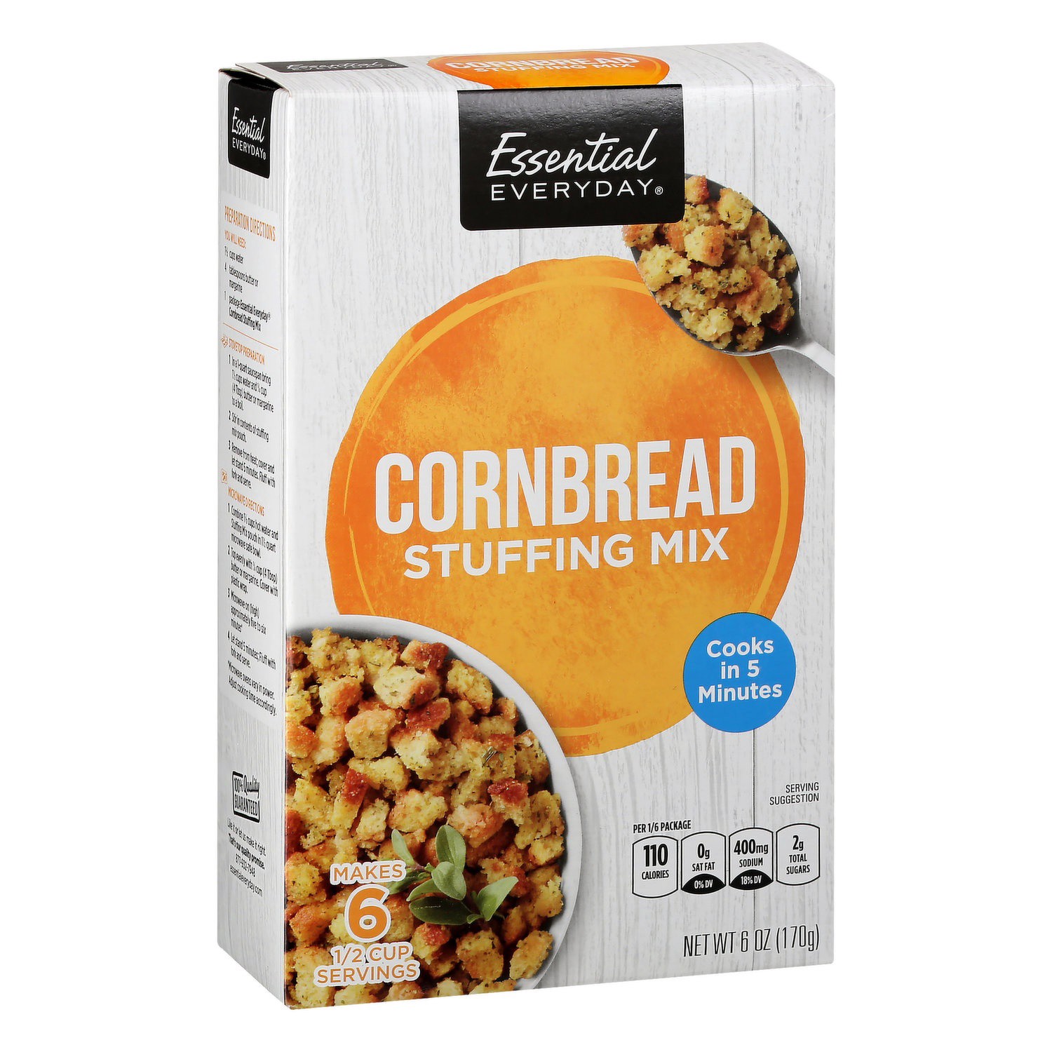 slide 1 of 1, Essential Everyday Cornbread Stuffing Mix, 6 oz