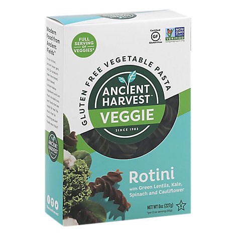 slide 1 of 1, Ancient Harvest Pasta Veggie Rotini, 8 oz