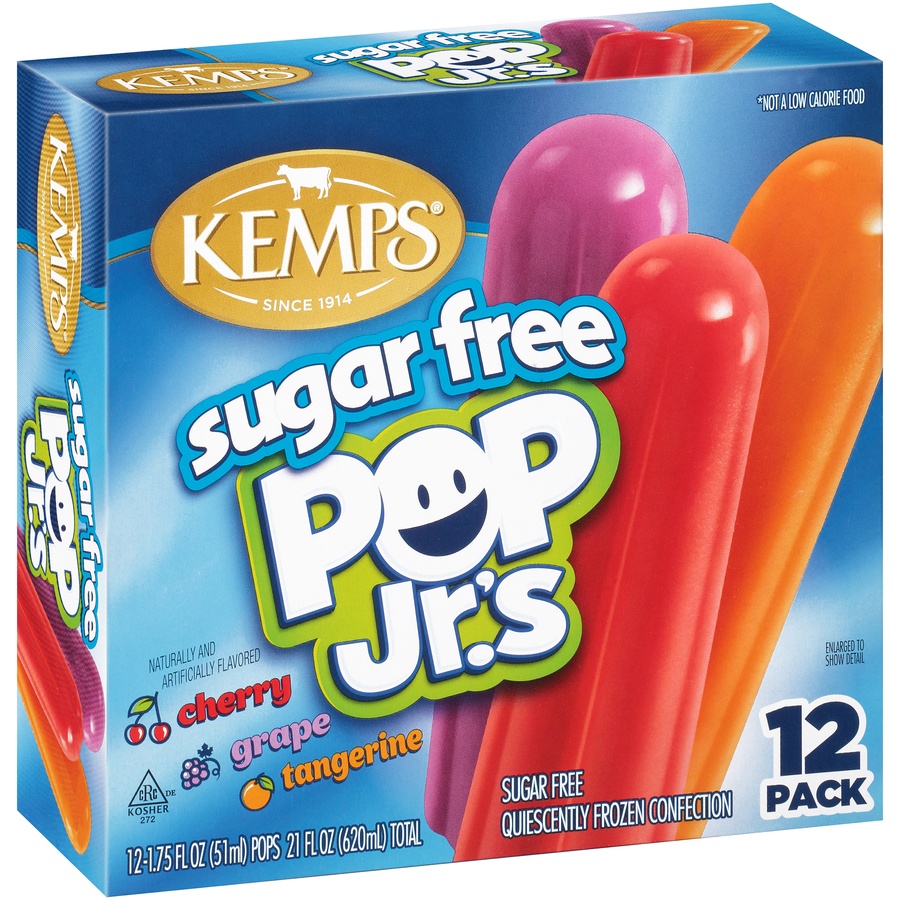 slide 6 of 8, Kemps Sugar-Free Pop Jr.'s, 12 ct