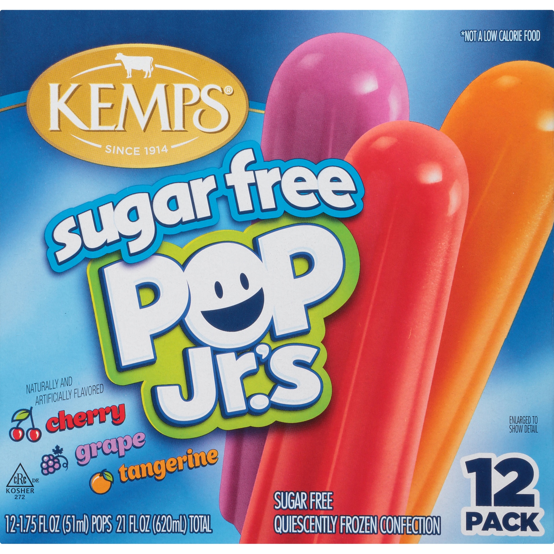 slide 3 of 8, Kemps Sugar-Free Pop Jr.'s, 12 ct