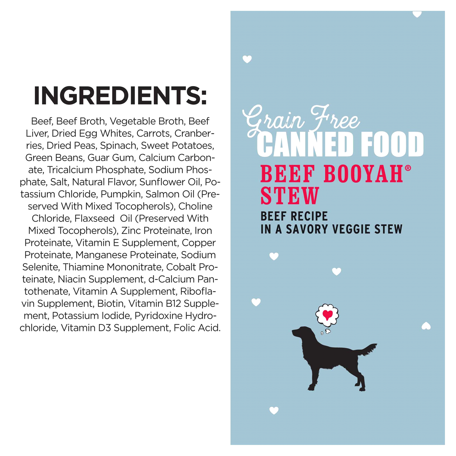 slide 14 of 29, I and Love and You Grain Free Beef Booyah Stew Dog Food 13 oz, 13 oz