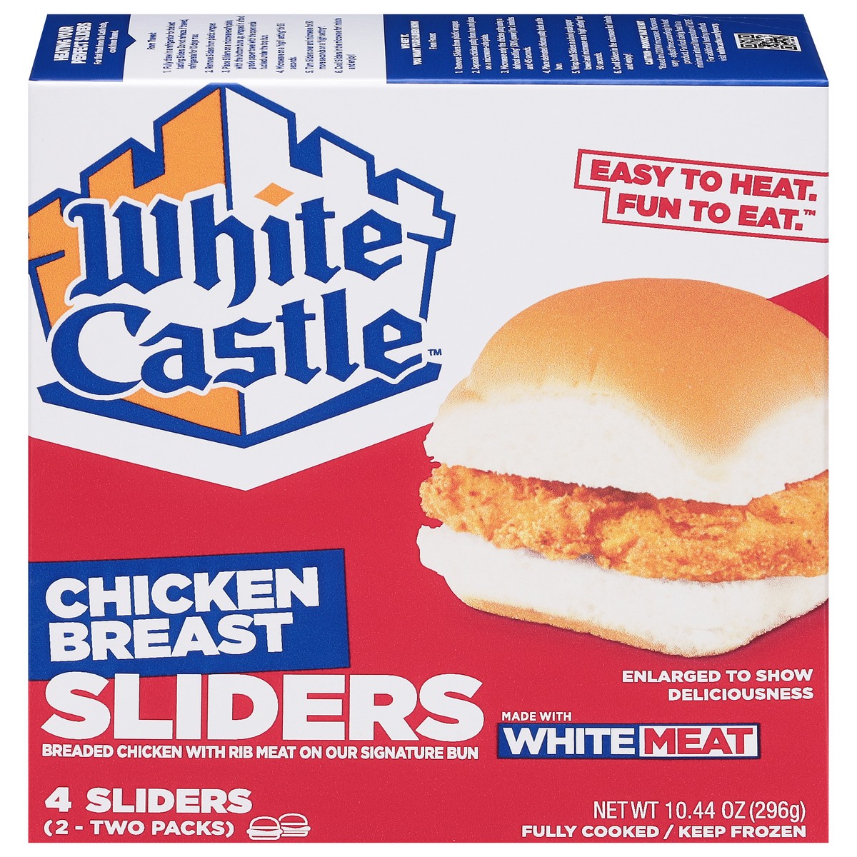 slide 1 of 12, White Castle Chicken Breast Sliders 4 Sliders, 4 ct; 10.44 oz