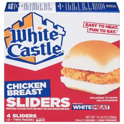 White Castle Chicken Breast Sliders 4 Sliders