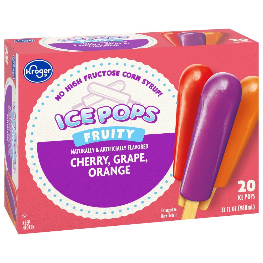 slide 4 of 6, Kroger Mighty Ice Pops, 20 ct