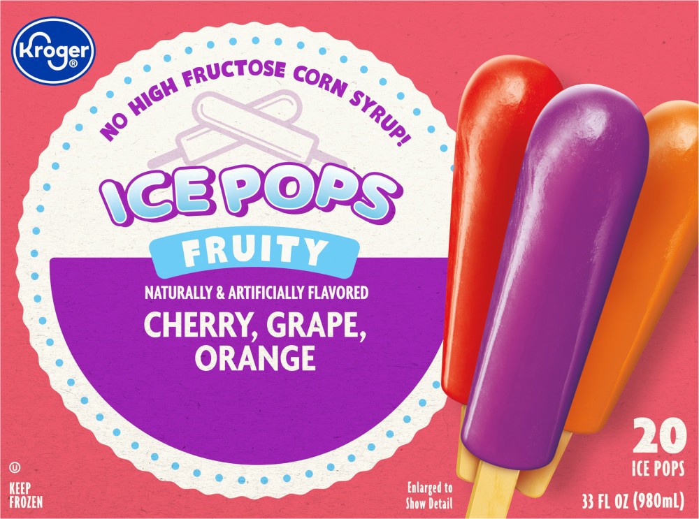 slide 2 of 6, Kroger Mighty Ice Pops, 20 ct