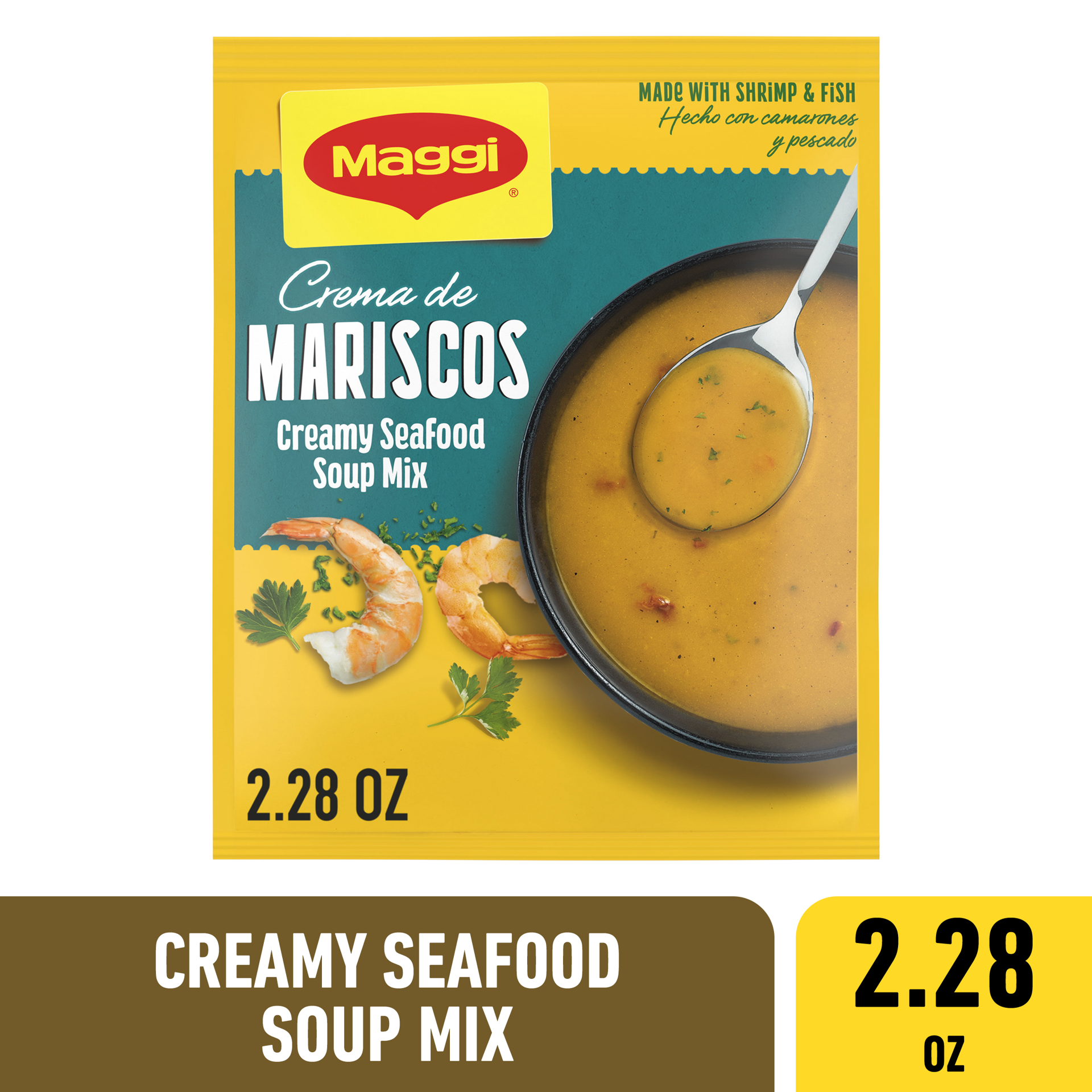 slide 1 of 9, Maggi Creamy Seafood Soup Mix, 2.82 oz