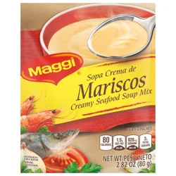 Maggi Sopa Sabor A Pollo Con Fideos Creamy Seafood Soup Mix, Instant Soup Packets