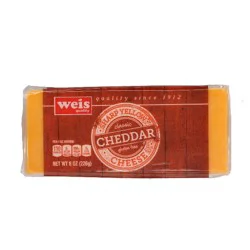 Weis Quality Sharp Yellow Cheddar Cheese Bar