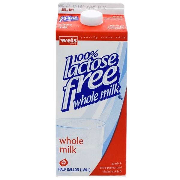 slide 1 of 1, Weis Quality 100% Lactose Free Whole Milk, 64 fl oz