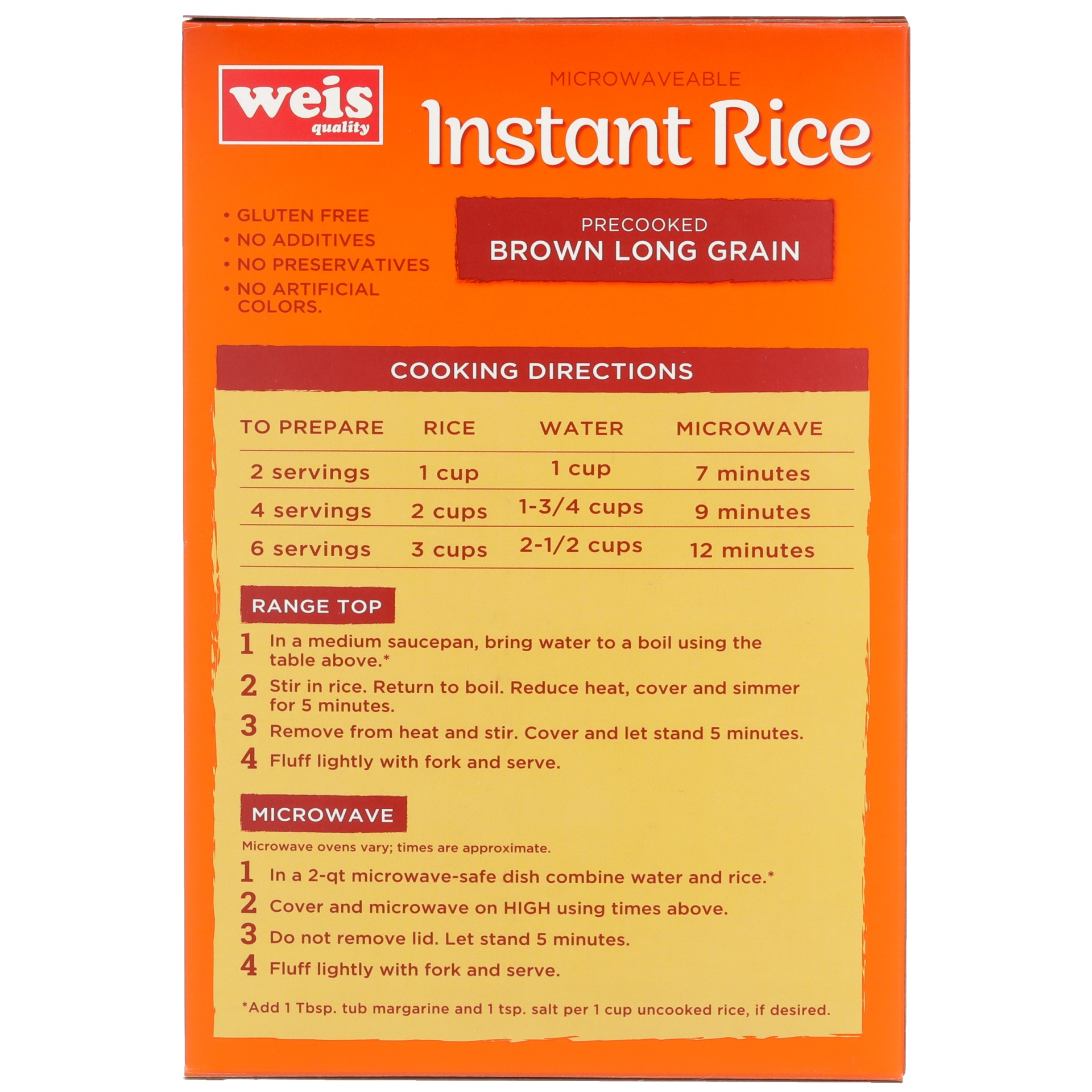 slide 2 of 6, Weis Quality Whole Grain Brown Instant Rice, 14 oz