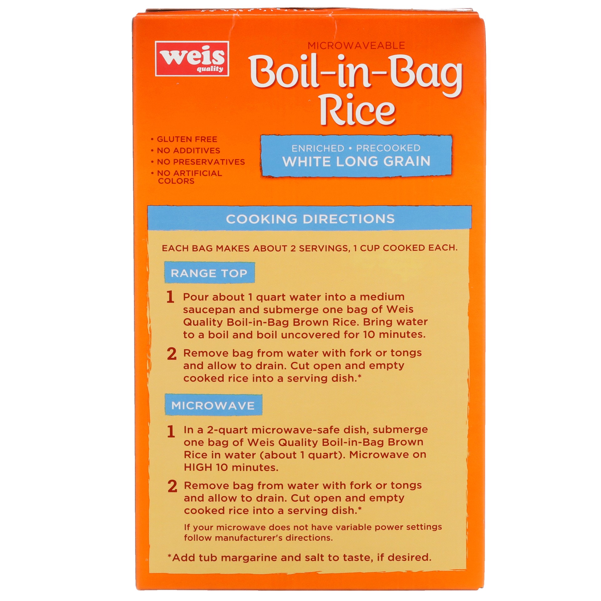 Weis Quality White Long Grain BoilInBag Rice 14 oz Shipt