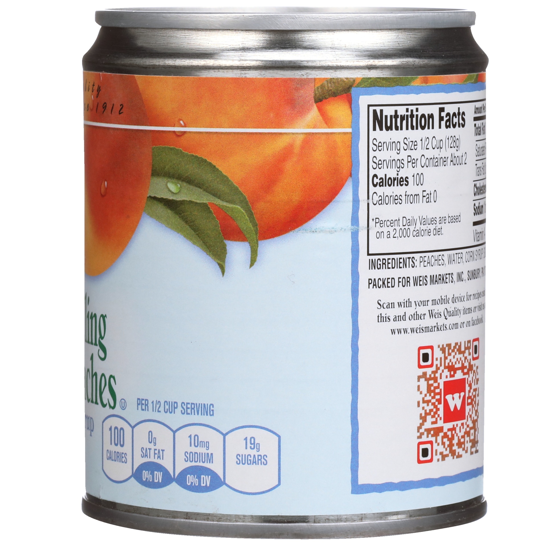slide 4 of 6, Weis Quality Yellow Cling Sliced Peaches in Heavy Syrup Canned Fruit, 8.75 oz