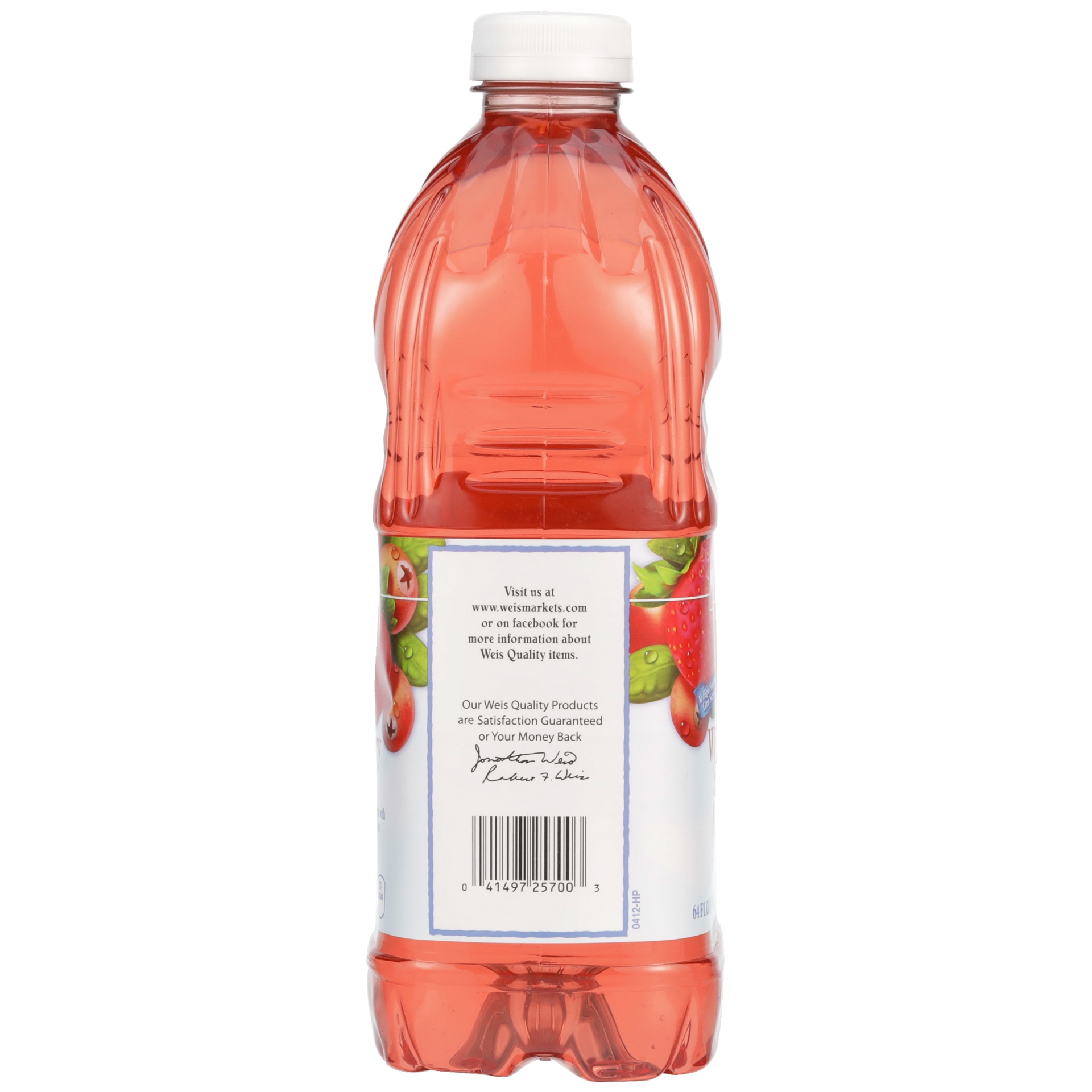 slide 6 of 6, Weis Quality White Cranberry Strawberry Cocktail From Concentrate, 64 fl oz